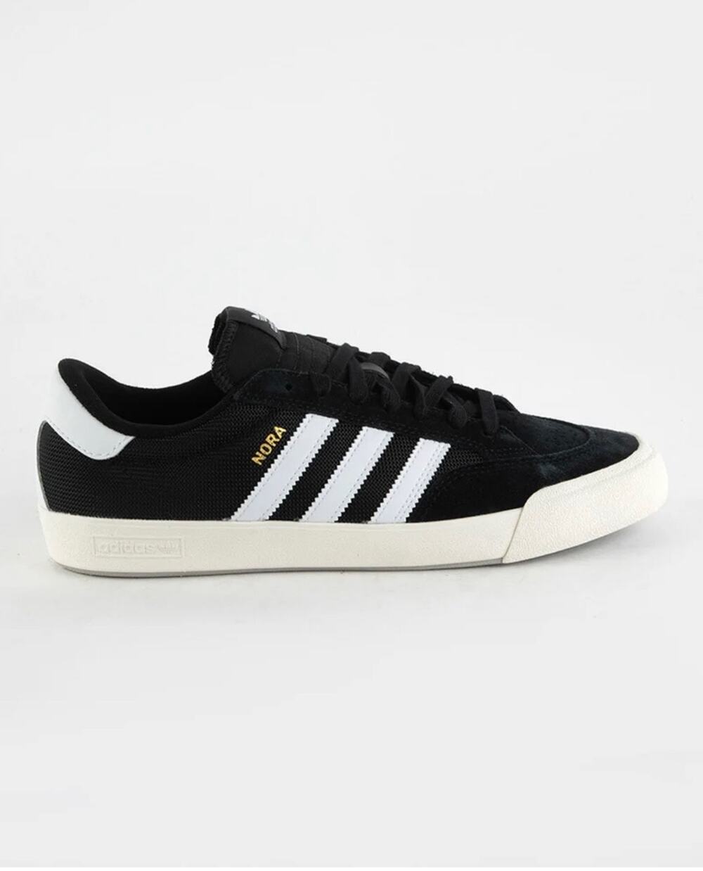 Adidas Nora Sneakers Lace Up Skateboarding Black White Mens 8 Women 9 New in Box
